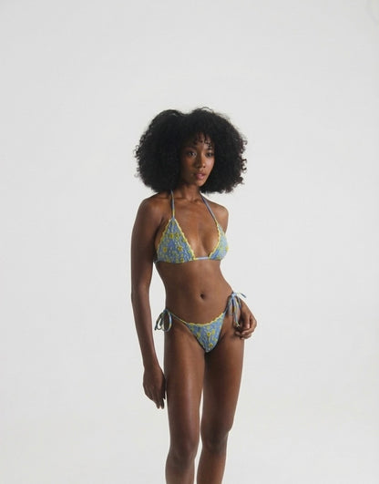 Rozalia Triangle Top  - Blue Marigold