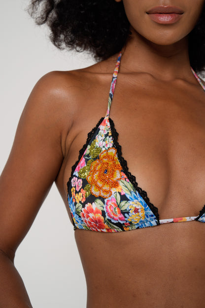 Rozalia Triangle Top - Eden Noir