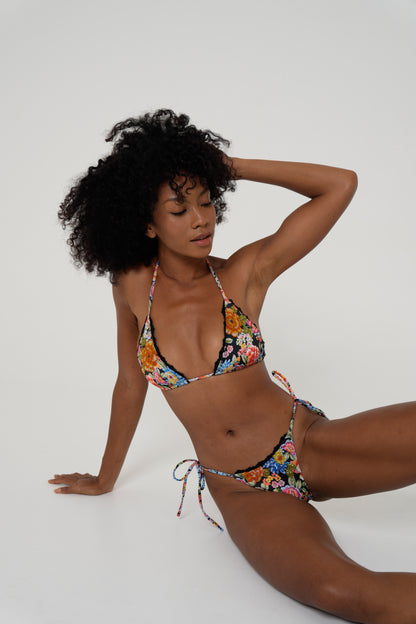 Rozalia Triangle Bottoms - Eden Noir